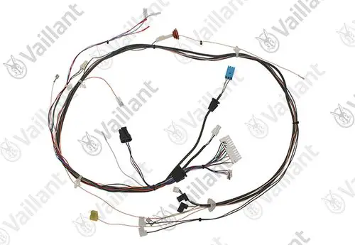 Vaillant Kabelbaum mit mehreren Kabeln und Steckverbindern, geeignet für verschiedene elektrische Anschlüsse in Heizsystemen.